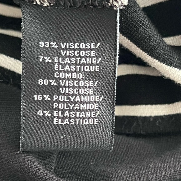 LAFAYETTE 148 NY SLEEVELESS SHEATH DRESS SZ MED BLACK WHITE VISCOSE SLIMMING - Picture 6 of 9